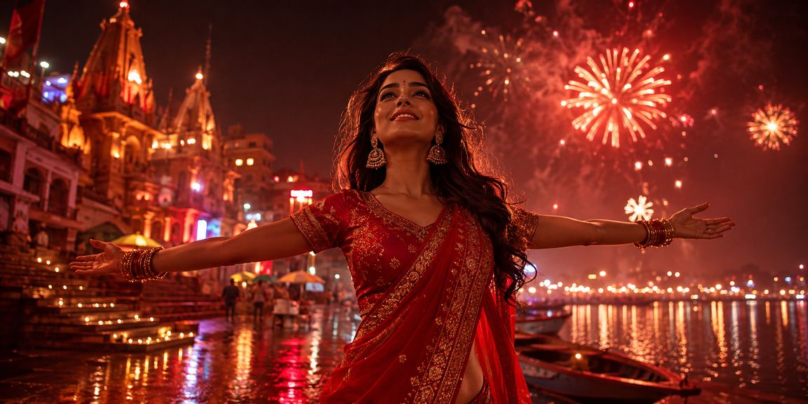 Bright entertainment venue in Varanasi showing vibrant casino culture